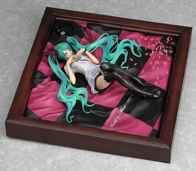 Character Vocal Series PVC Statue 1/8 Miku Hatsune World is Mine Brown Frame 22 cm