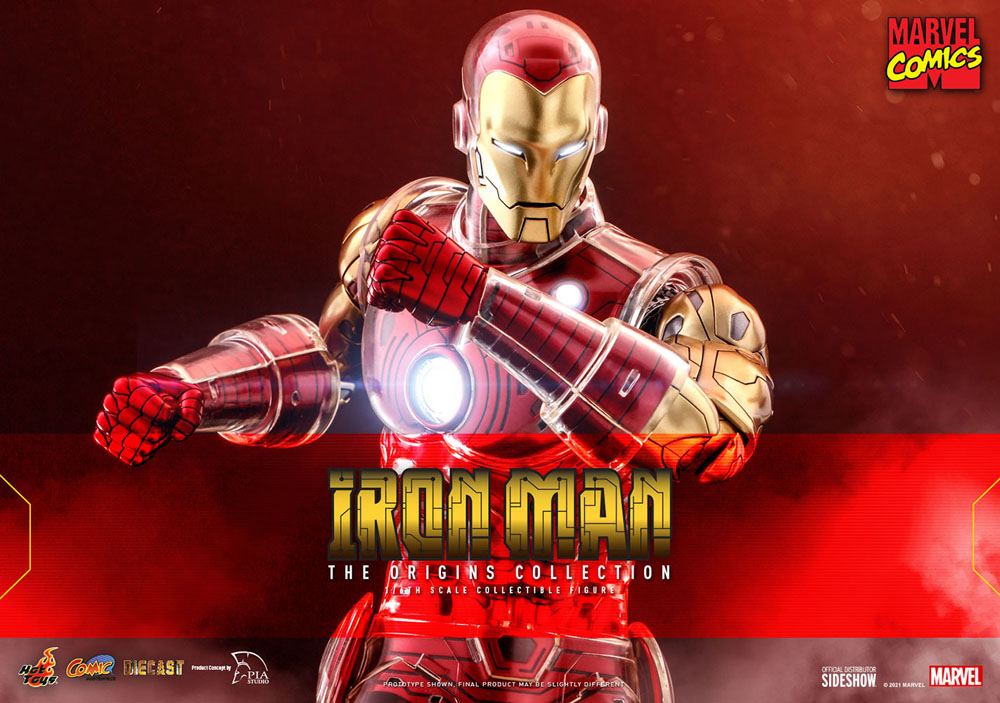 Marvel The Origins Collection Comic Masterpiece Action Figure 1/6 Iron Man 33 cm