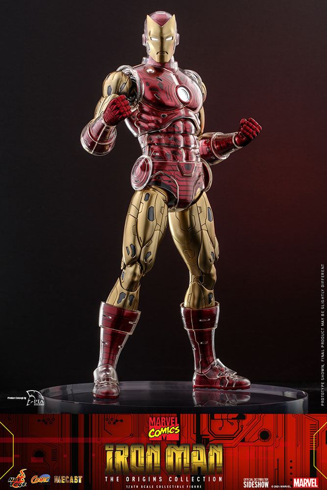 Marvel The Origins Collection Comic Masterpiece Action Figure 1/6 Iron Man 33 cm