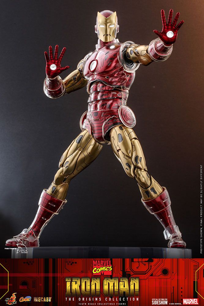 Marvel The Origins Collection Comic Masterpiece Action Figure 1/6 Iron Man 33 cm