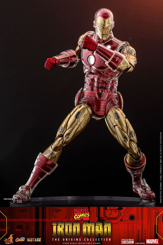 Marvel The Origins Collection Comic Masterpiece Action Figure 1/6 Iron Man 33 cm
