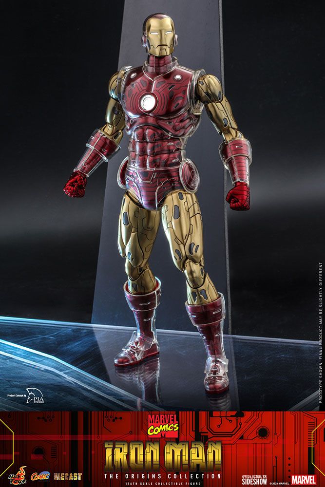 Marvel The Origins Collection Comic Masterpiece Action Figure 1/6 Iron Man 33 cm