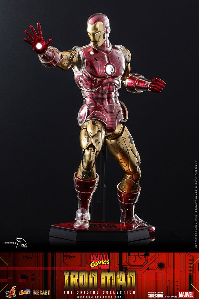 Marvel The Origins Collection Comic Masterpiece Action Figure 1/6 Iron Man 33 cm