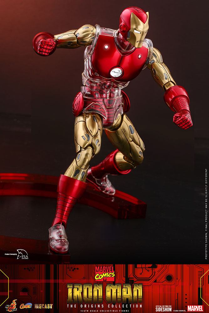 Marvel The Origins Collection Comic Masterpiece Action Figure 1/6 Iron Man 33 cm