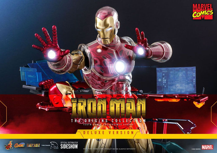 Marvel The Origins Collection Comic Masterpiece Action Figure 1/6 Iron Man Deluxe Version 33 cm
