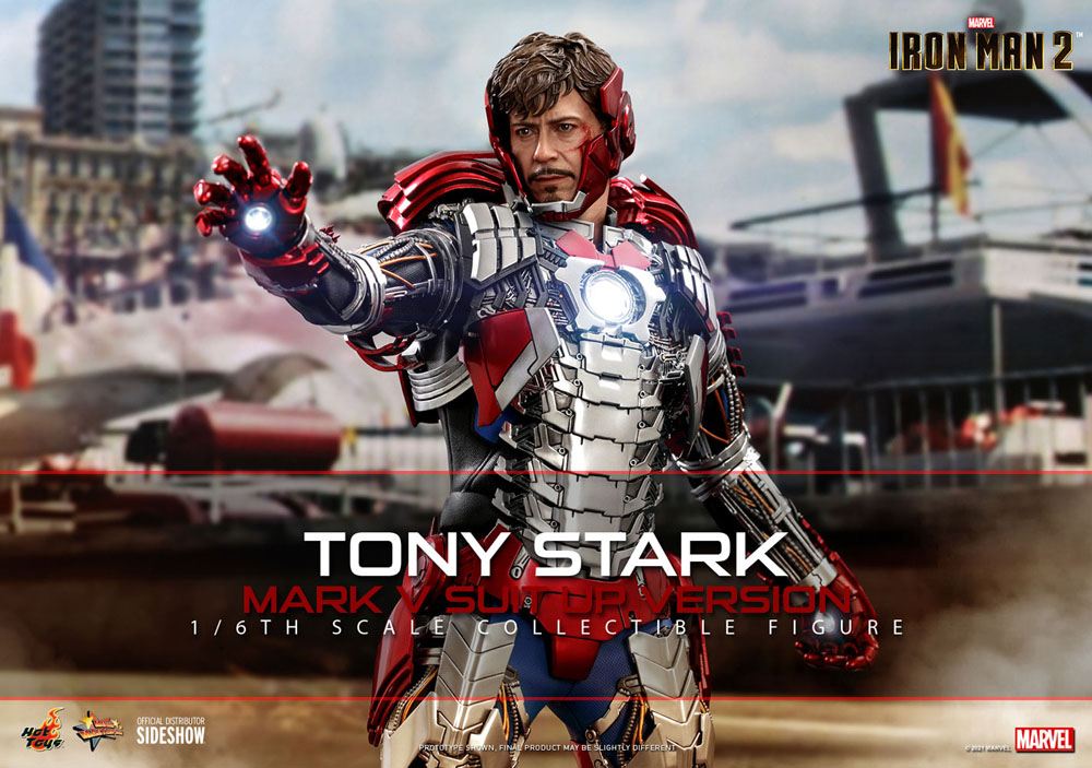 Iron Man 2 Movie - Tony Stark (Mark V Suit Up Version) - Masterpiece Action Figure 31 cm