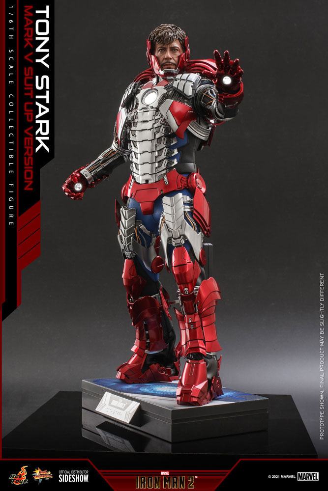 Iron Man 2 Movie - Tony Stark (Mark V Suit Up Version) - Masterpiece Action Figure 31 cm