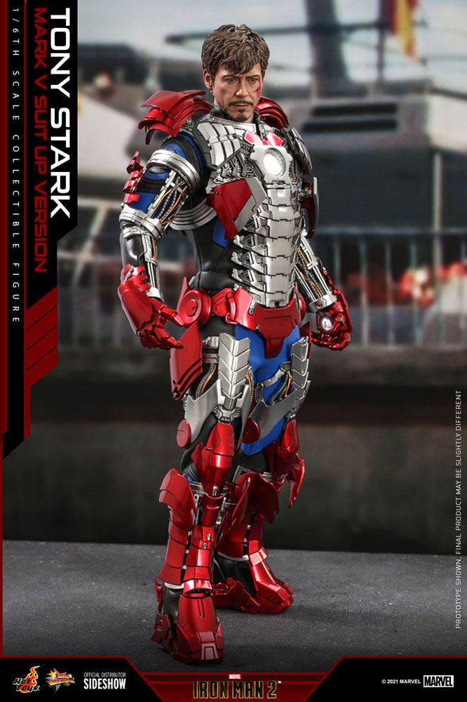 Iron Man 2 Movie - Tony Stark (Mark V Suit Up Version) - Masterpiece Action Figure 31 cm