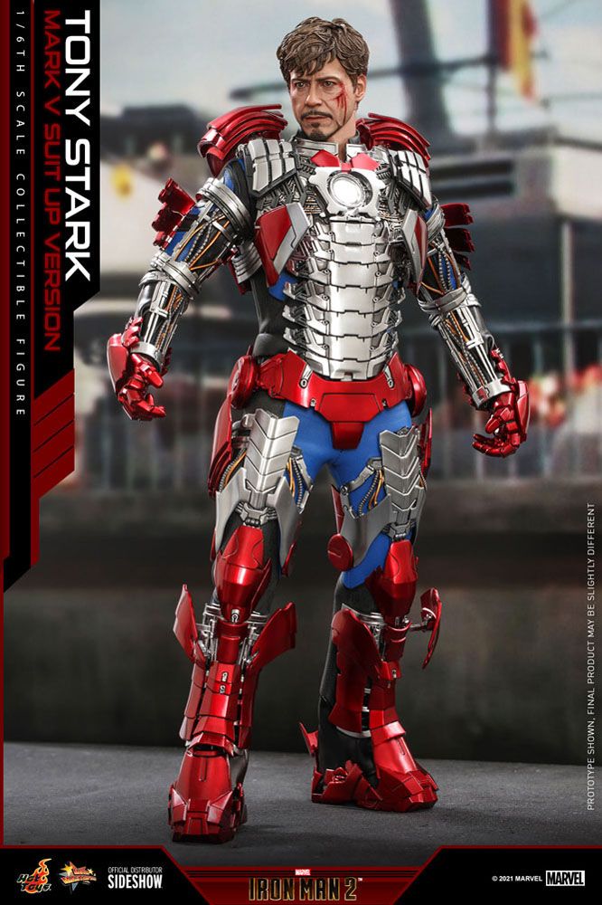 Iron Man 2 Movie - Tony Stark (Mark V Suit Up Version) - Masterpiece Action Figure 31 cm