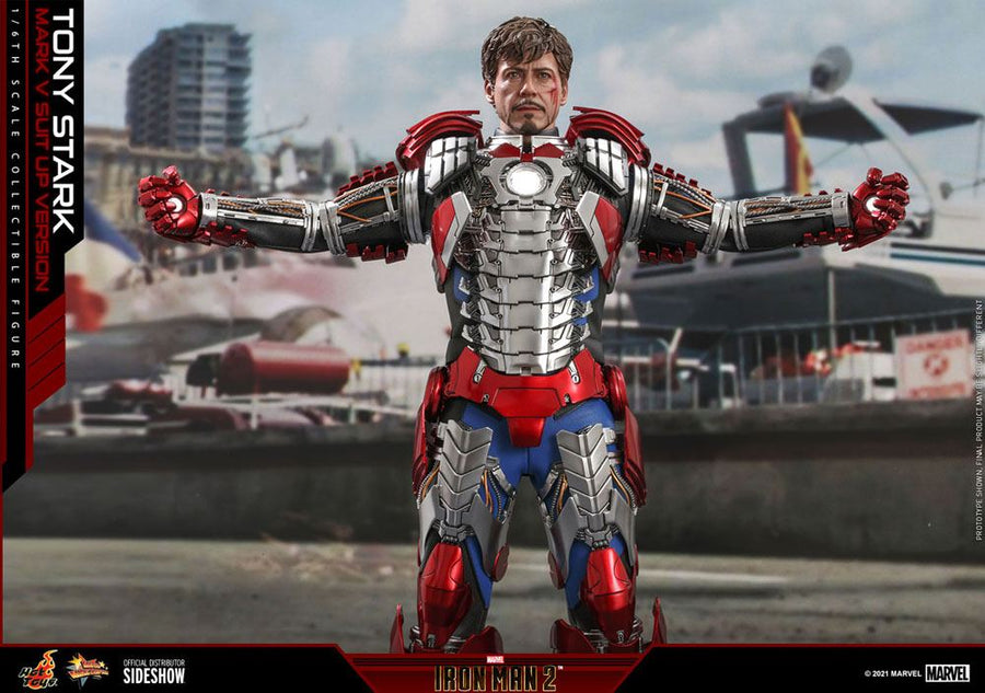 Iron Man 2 Movie - Tony Stark (Mark V Suit Up Version) - Masterpiece Action Figure 31 cm