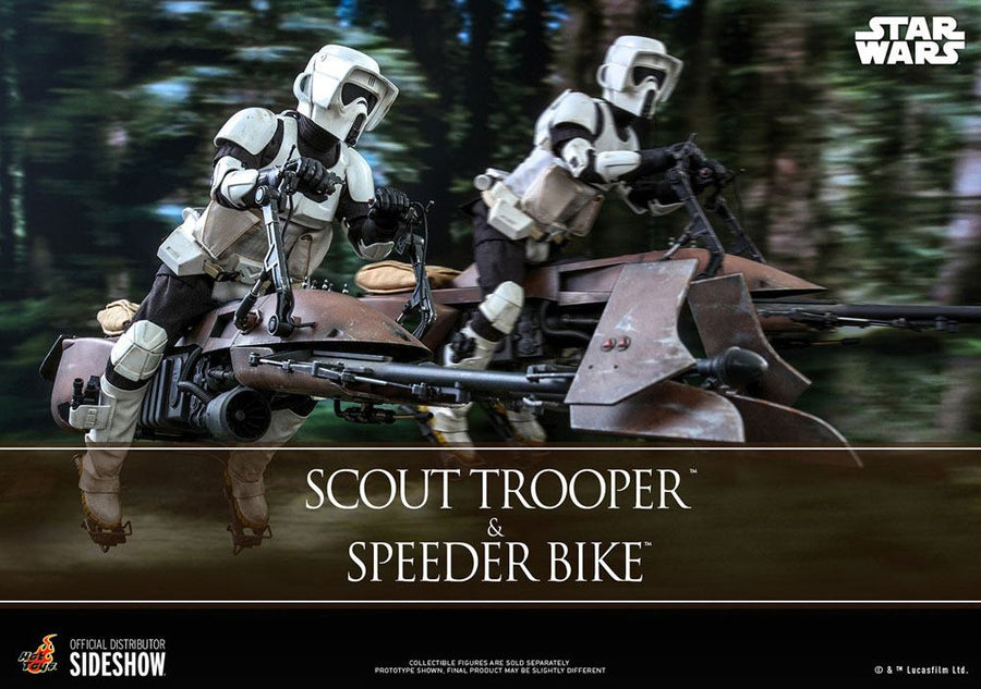 Star Wars Episode VI Action Figure 1/6 Scout Trooper & Speeder Bike 30 cm