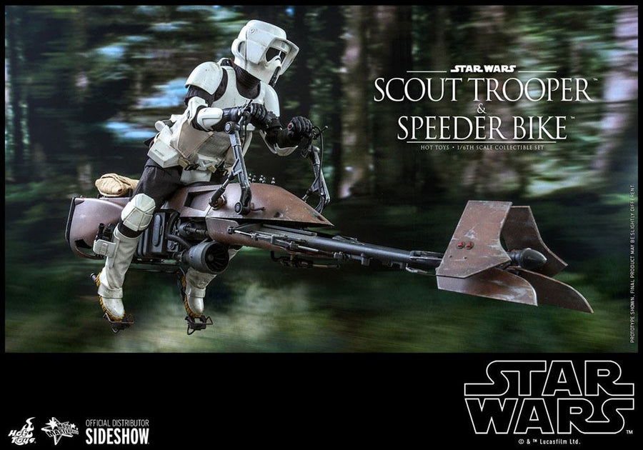 Star Wars Episode VI Action Figure 1/6 Scout Trooper & Speeder Bike 30 cm