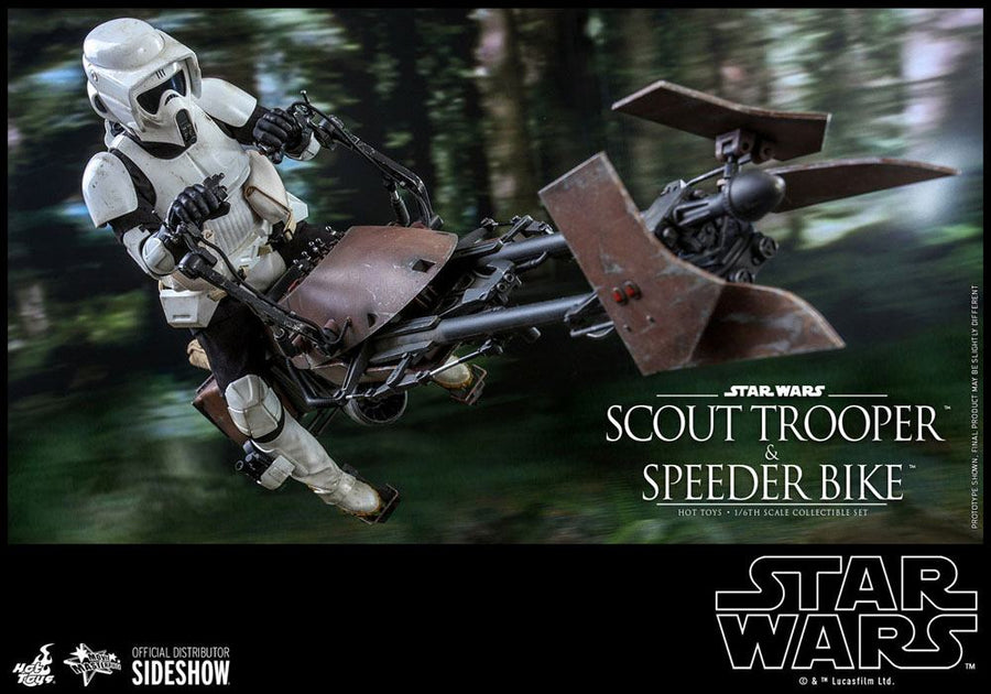 Star Wars Episode VI Action Figure 1/6 Scout Trooper & Speeder Bike 30 cm