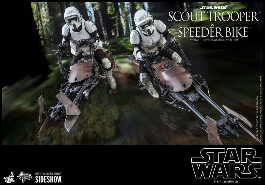 Star Wars Episode VI Action Figure 1/6 Scout Trooper & Speeder Bike 30 cm