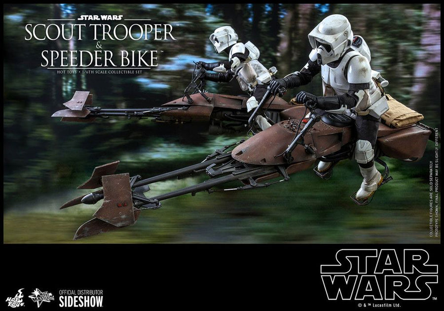 Star Wars Episode VI Action Figure 1/6 Scout Trooper & Speeder Bike 30 cm