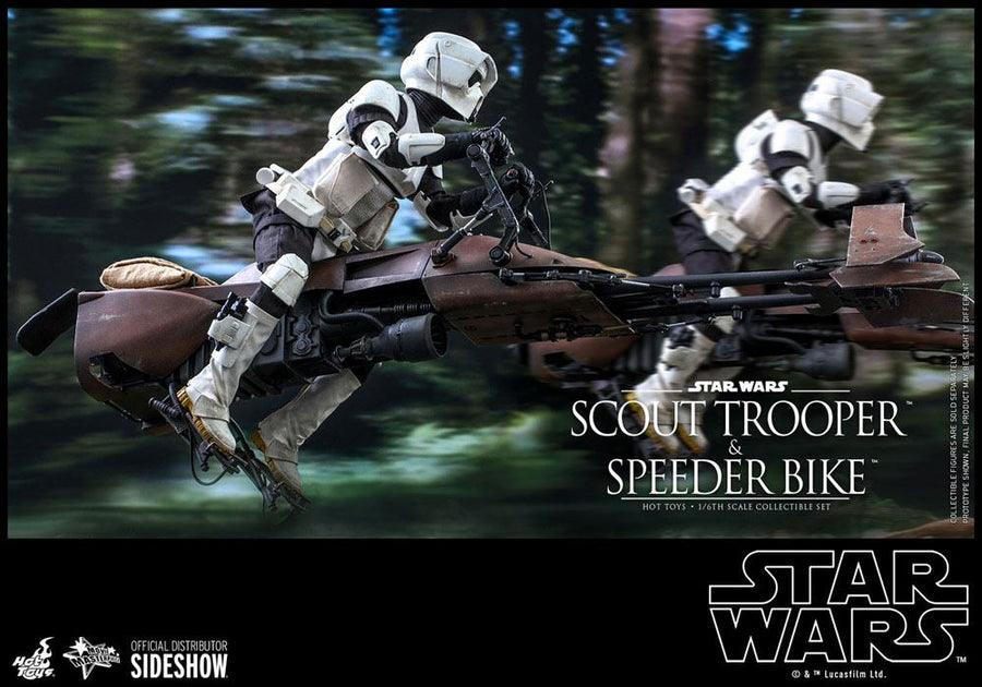 Star Wars Episode VI Action Figure 1/6 Scout Trooper & Speeder Bike 30 cm