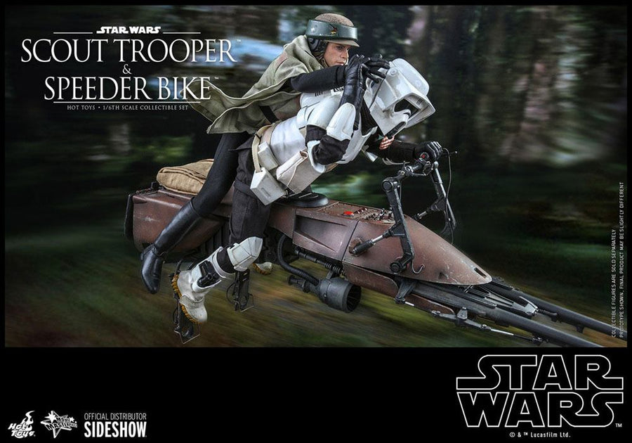 Star Wars Episode VI Action Figure 1/6 Scout Trooper & Speeder Bike 30 cm