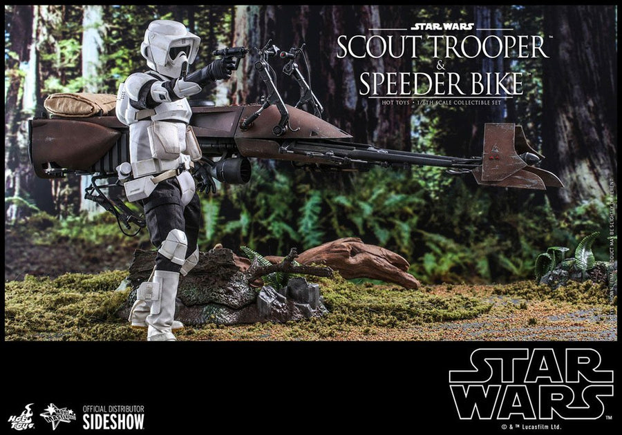 Star Wars Episode VI Action Figure 1/6 Scout Trooper & Speeder Bike 30 cm
