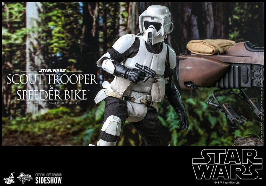 Star Wars Episode VI Action Figure 1/6 Scout Trooper & Speeder Bike 30 cm