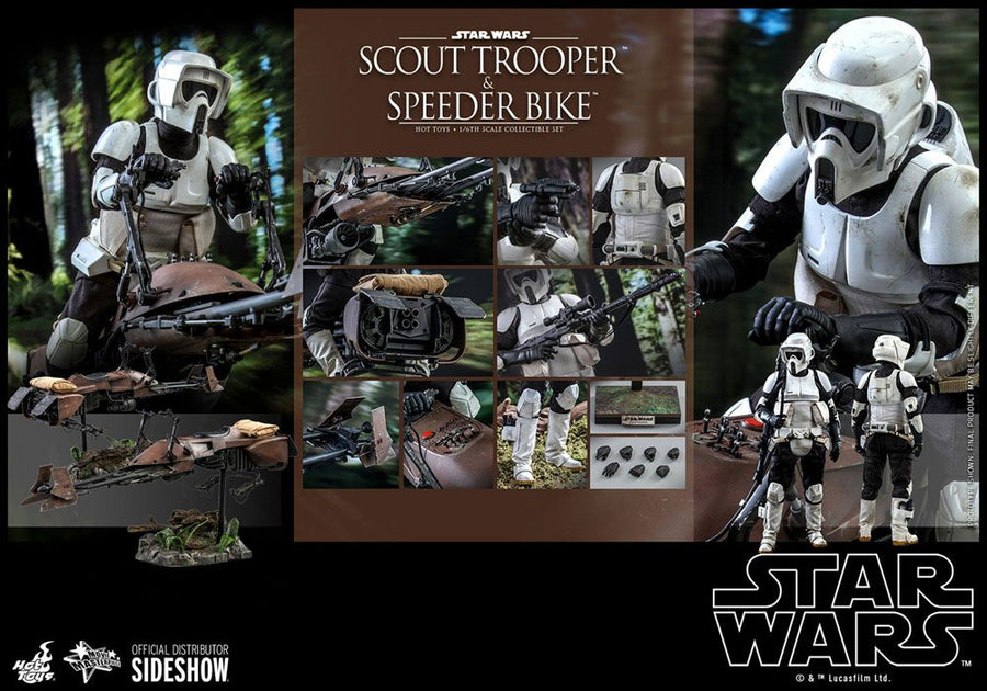 Star Wars Episode VI Action Figure 1/6 Scout Trooper & Speeder Bike 30 cm
