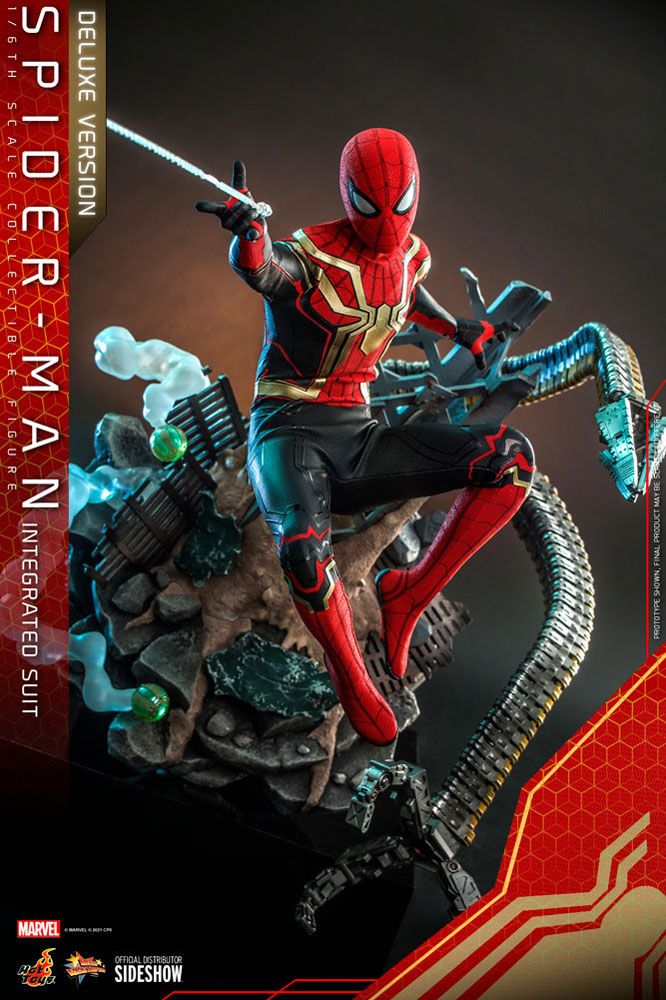 Spider-Man: No Way Home Movie Masterpiece Action Figure 1/6 Spider-Man (Integrated Suit) Deluxe Ver. 29 cm