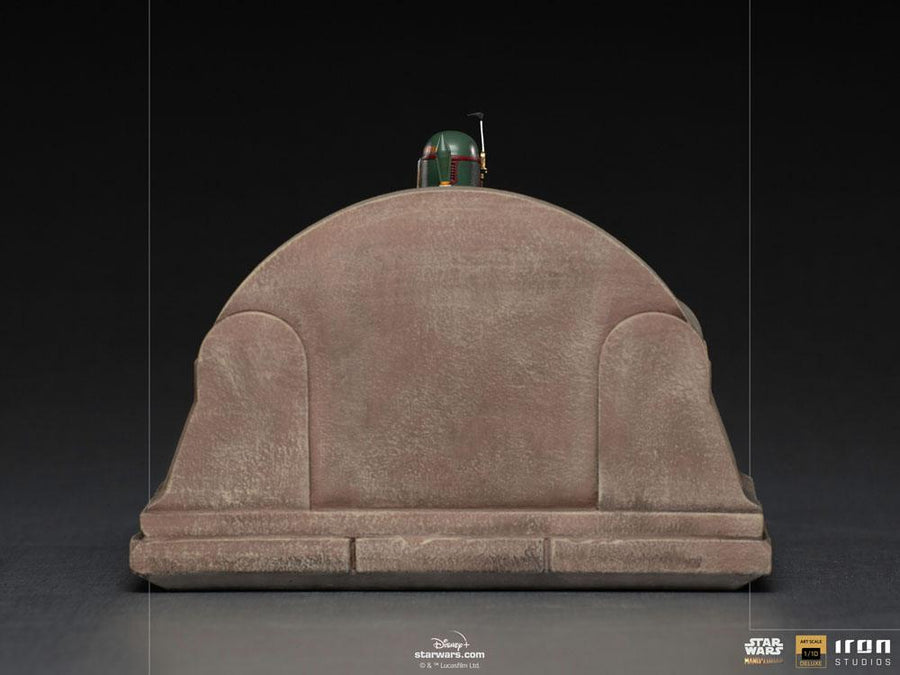 Star Wars The Mandalorian - Boba Fett on Throne - Deluxe Art Scale Statue 18 cm