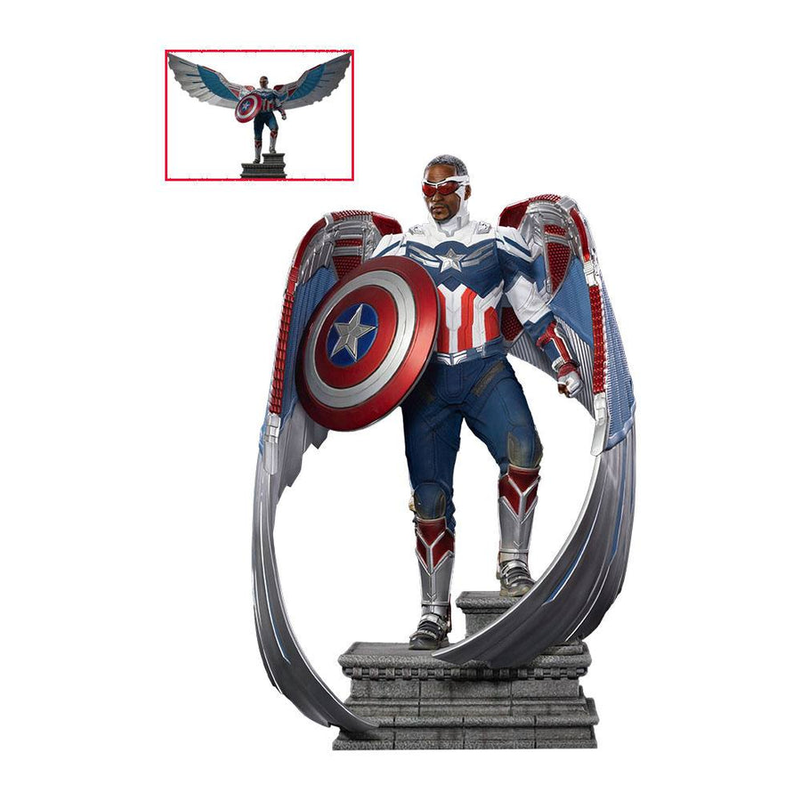 The Falcon and the Winter Soldier Legacy Replica Statue 1/4 Captain America Sam Wilson (Complete)