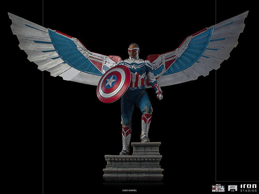 The Falcon and the Winter Soldier Legacy Replica Statue 1/4 Captain America Sam Wilson (Complete)