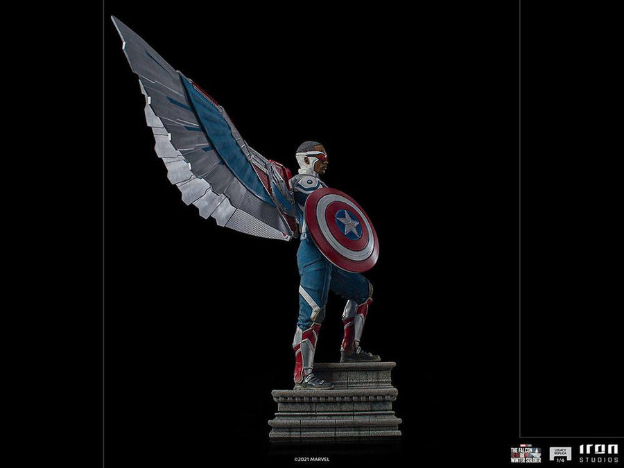 The Falcon and the Winter Soldier Legacy Replica Statue 1/4 Captain America Sam Wilson (Complete)