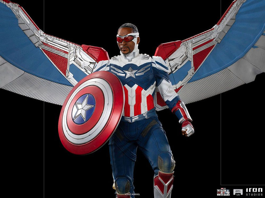 The Falcon and the Winter Soldier Legacy Replica Statue 1/4 Captain America Sam Wilson (Complete)