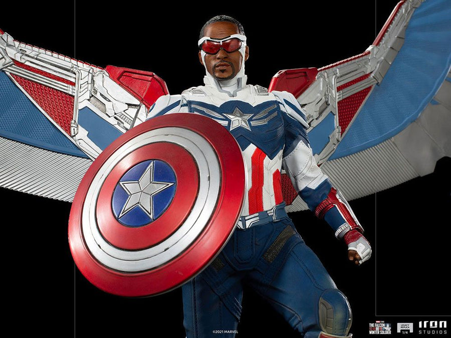 The Falcon and the Winter Soldier Legacy Replica Statue 1/4 Captain America Sam Wilson (Complete)