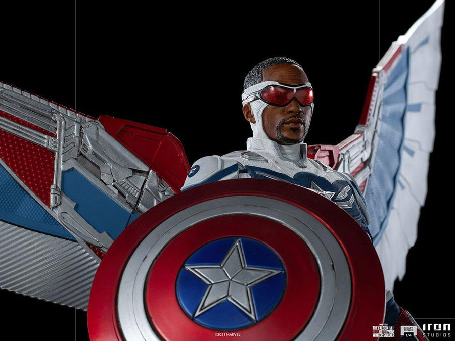 The Falcon and the Winter Soldier Legacy Replica Statue 1/4 Captain America Sam Wilson (Complete)