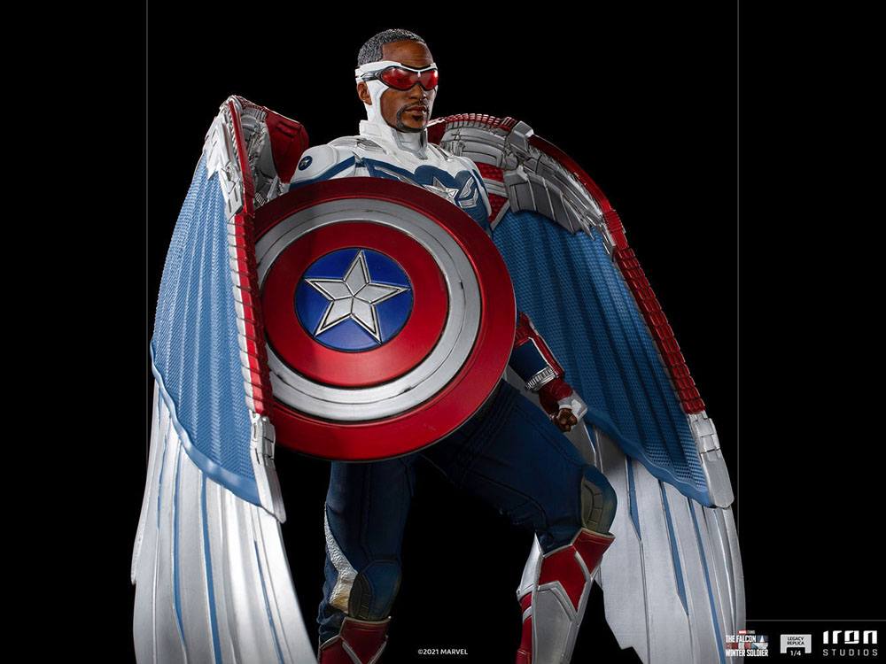The Falcon and the Winter Soldier Legacy Replica Statue 1/4 Captain America Sam Wilson (Complete)