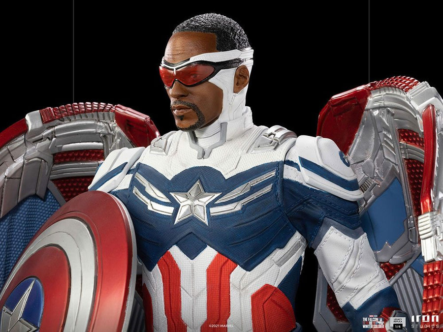 The Falcon and the Winter Soldier Legacy Replica Statue 1/4 Captain America Sam Wilson (Complete)