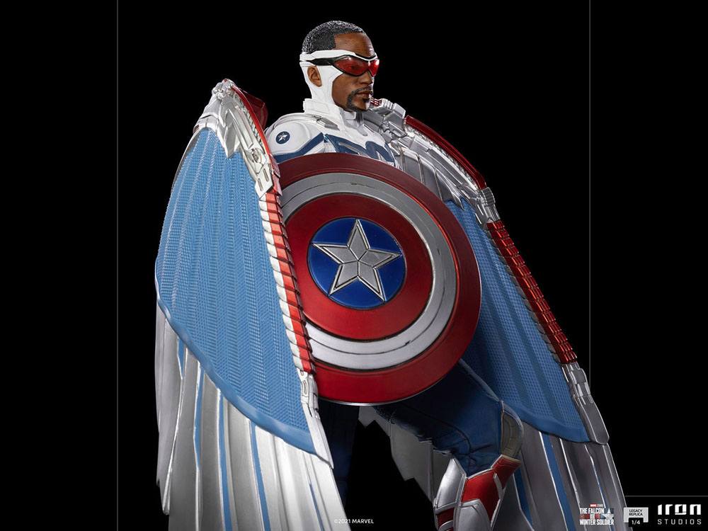 The Falcon and the Winter Soldier Legacy Replica Statue 1/4 Captain America Sam Wilson (Complete)