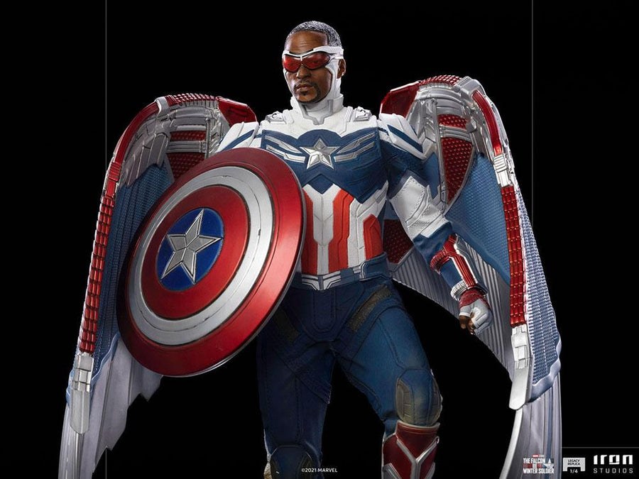 The Falcon and the Winter Soldier Legacy Replica Statue 1/4 Captain America Sam Wilson (Complete)