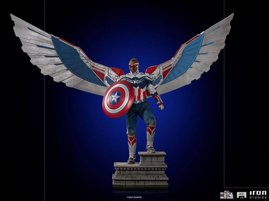 The Falcon and the Winter Soldier Legacy Replica Statue 1/4 Captain America Sam Wilson (Complete)