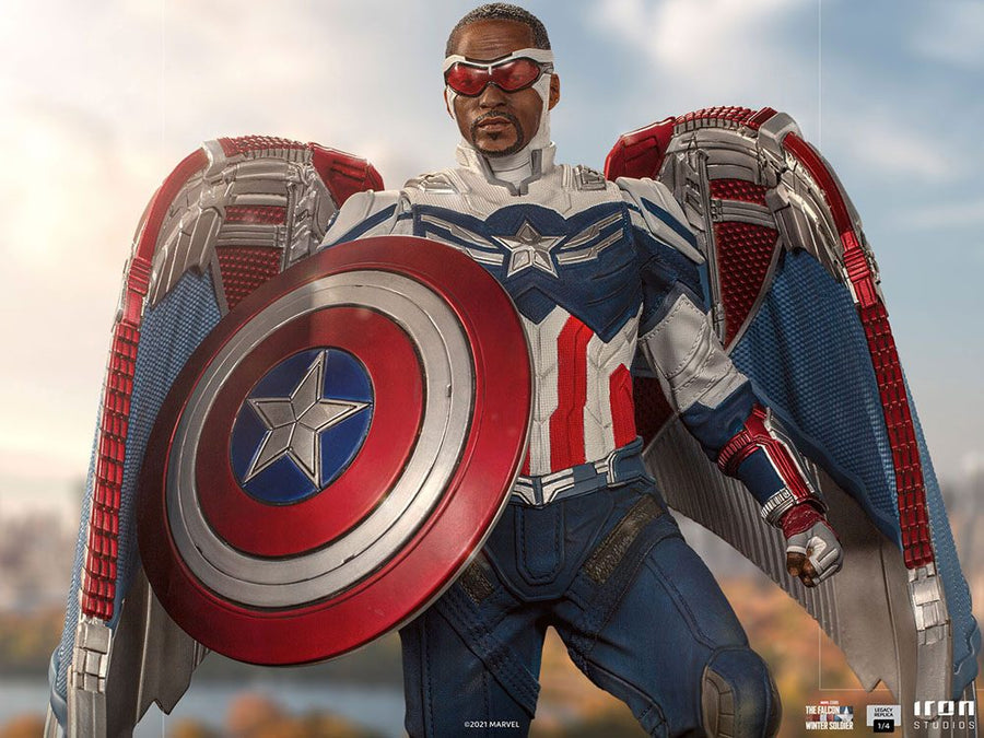 The Falcon and the Winter Soldier Legacy Replica Statue 1/4 Captain America Sam Wilson (Complete)