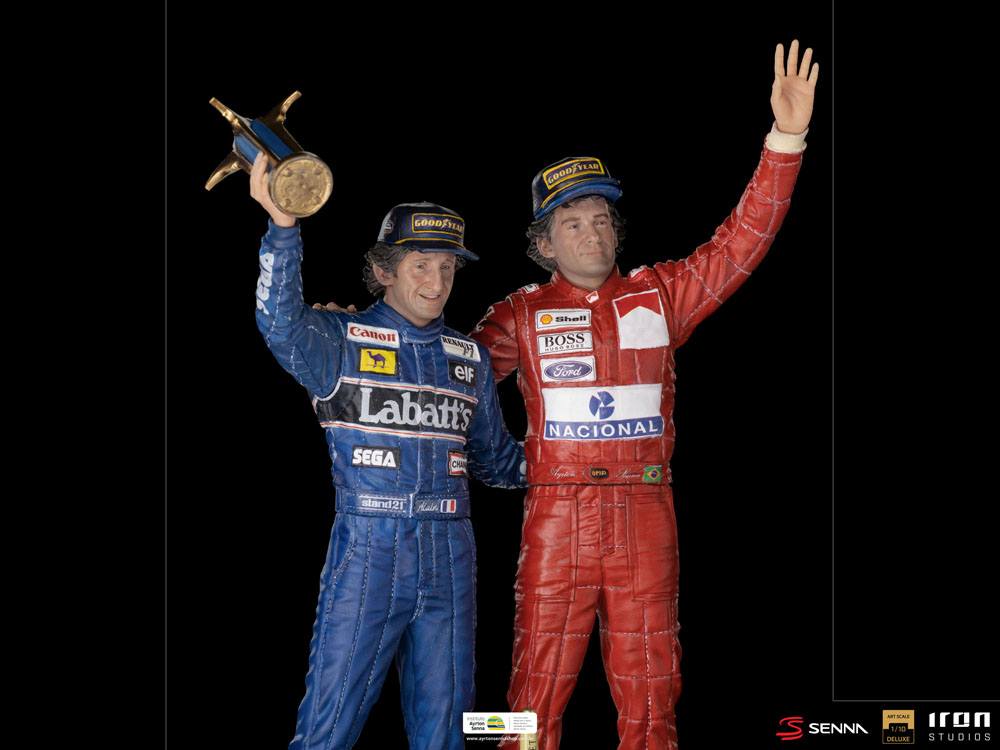 Ayrton Senna Deluxe Art Scale Statue 1/10 Alain Prost &amp; Ayrton Senna (The Last Podium 1993) 27 cm