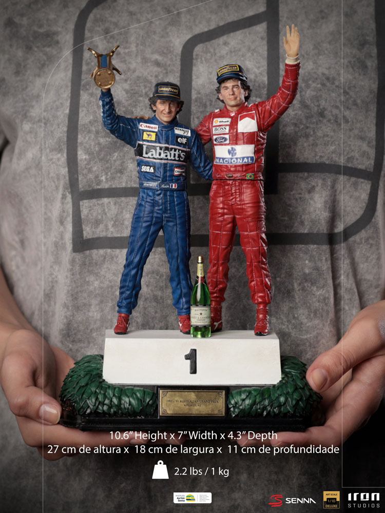 Ayrton Senna Deluxe Art Scale Statue 1/10 Alain Prost & Ayrton Senna (The Last Podium 1993) 27 cm