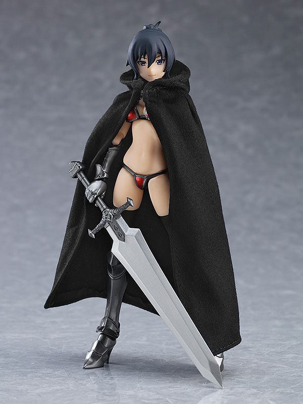 Figma Styles Parts for Action Figures 1/12 Simple Cape (Black)