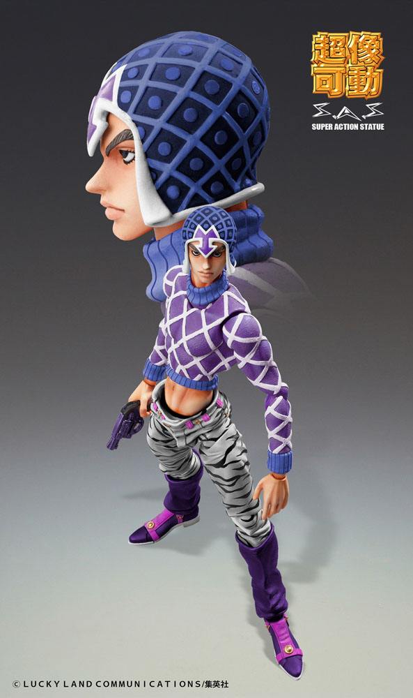 JoJo&#39;s Bizarre Adventure Part5 Super Action Action Figure Chozokado (Guido Mista &amp; SP Third) 15 cm