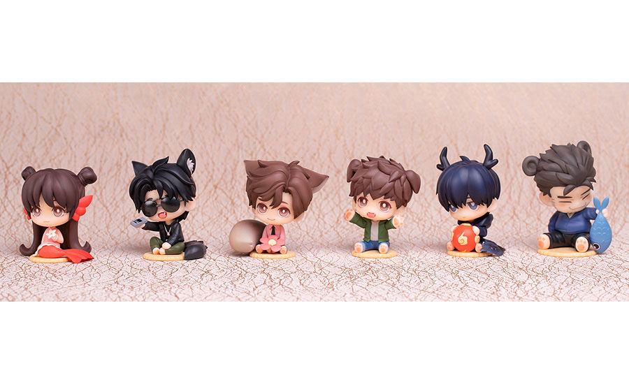 Time Raiders ChiBi Figures 6-Pack Cute Animal 5 - 6 cm