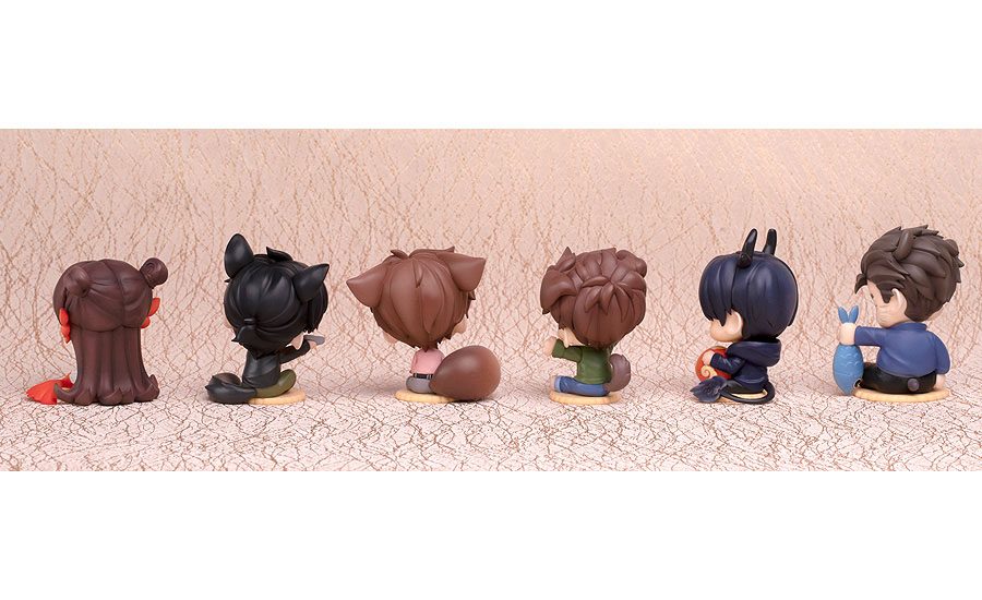 Time Raiders ChiBi Figures 6-Pack Cute Animal 5 - 6 cm