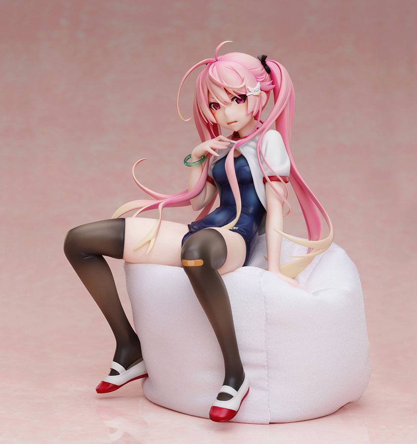 Poyoyon Rock Artwork Collection PVC Statue 1/5.5 Pink Sukumizu 18 cm