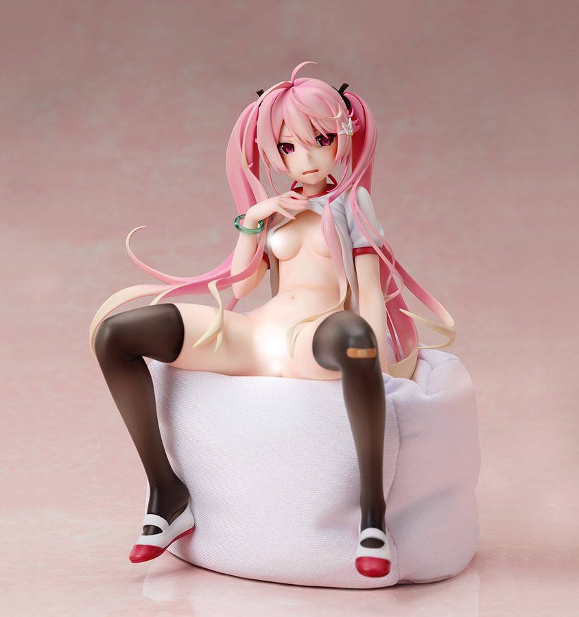 Poyoyon Rock Artwork Collection PVC Statue 1/5.5 Pink Sukumizu 18 cm