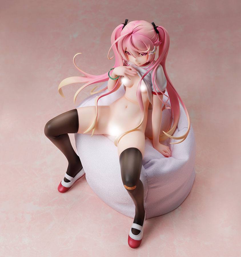 Poyoyon Rock Artwork Collection PVC Statue 1/5.5 Pink Sukumizu 18 cm