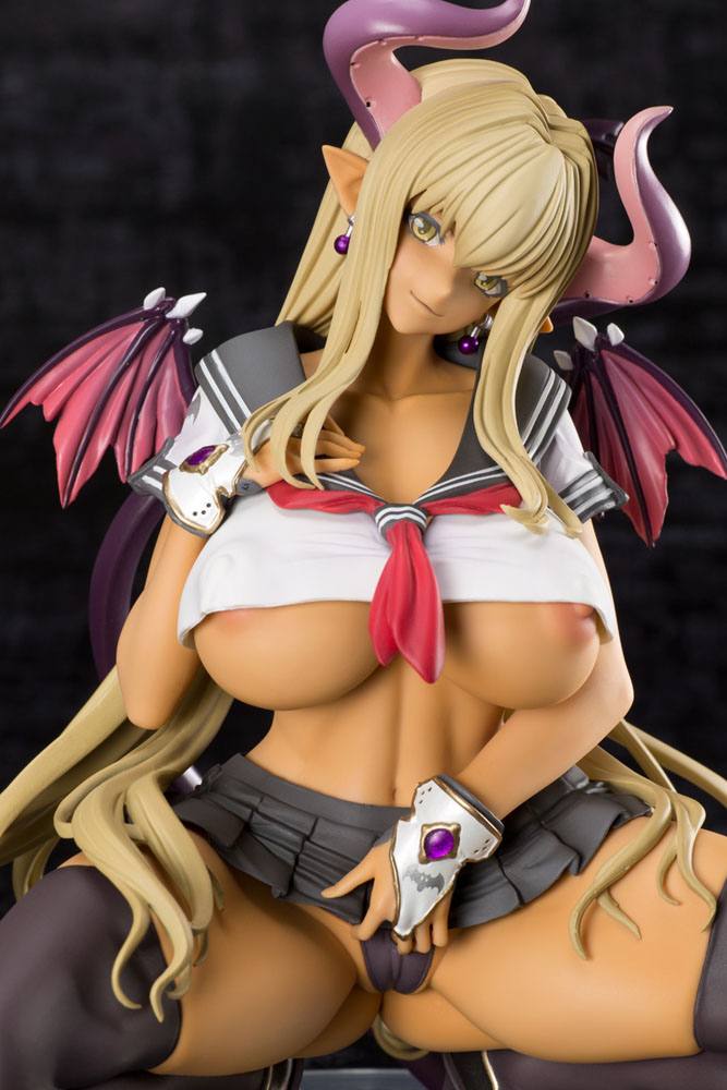 Comic Unreal Vol. 33 Cover Gal PVC Statue 1/6 Sailor Succubus Sapphire Poison Black (re-run) 18 cm