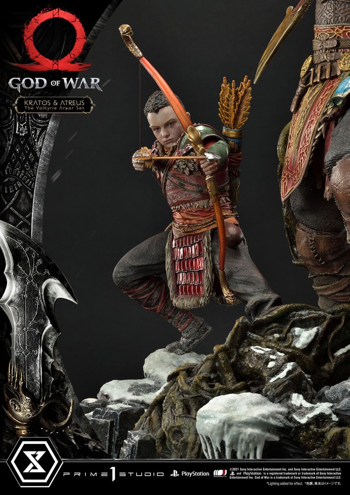 God of War Premium Masterline Series Statue Kratos and Atreus in the Valkyrie 72 cm