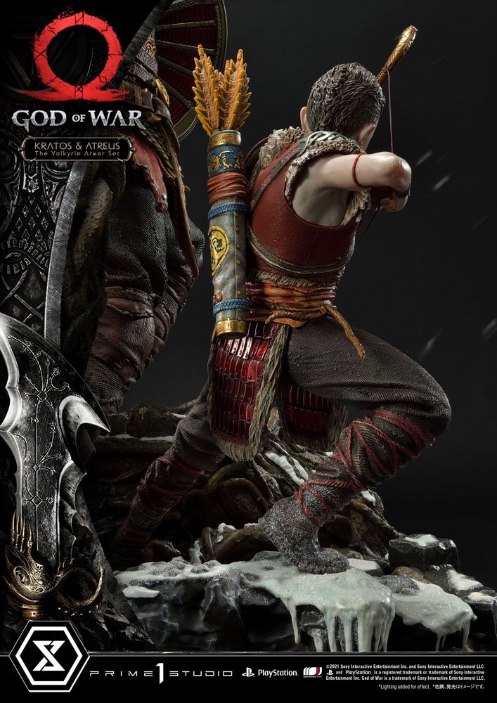 God of War Premium Masterline Series Statue Kratos and Atreus in the Valkyrie 72 cm